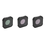 Filtro CPL+ND8+ND16 Série JSR KB para GoPro HERO13 Black /12 Black /11 Black /10 Black /9 Black, 3 em 1