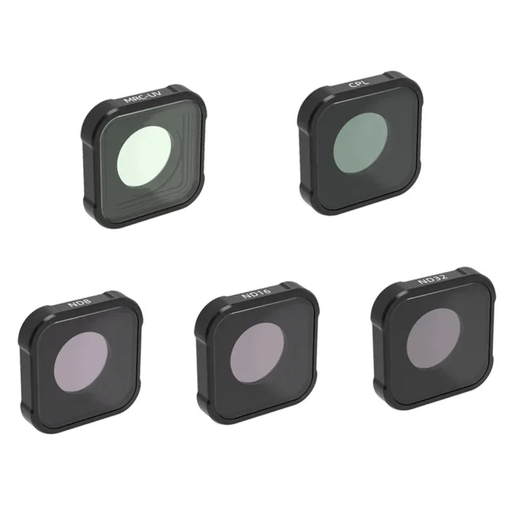 Filtro MCUV+CPL+ND8+ND16+ND32 Série JSR KB para GoPro HERO13 Black /12 Black /11 Black /10 Black /9 Black, 5 em 1