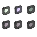 Filtro STAR+CPL+NIGHT+ND8+ND16+ND32 Série JSR KB para GoPro HERO13 Black /12 Black /11 Black /10 Black /9 Black, 6 em 1