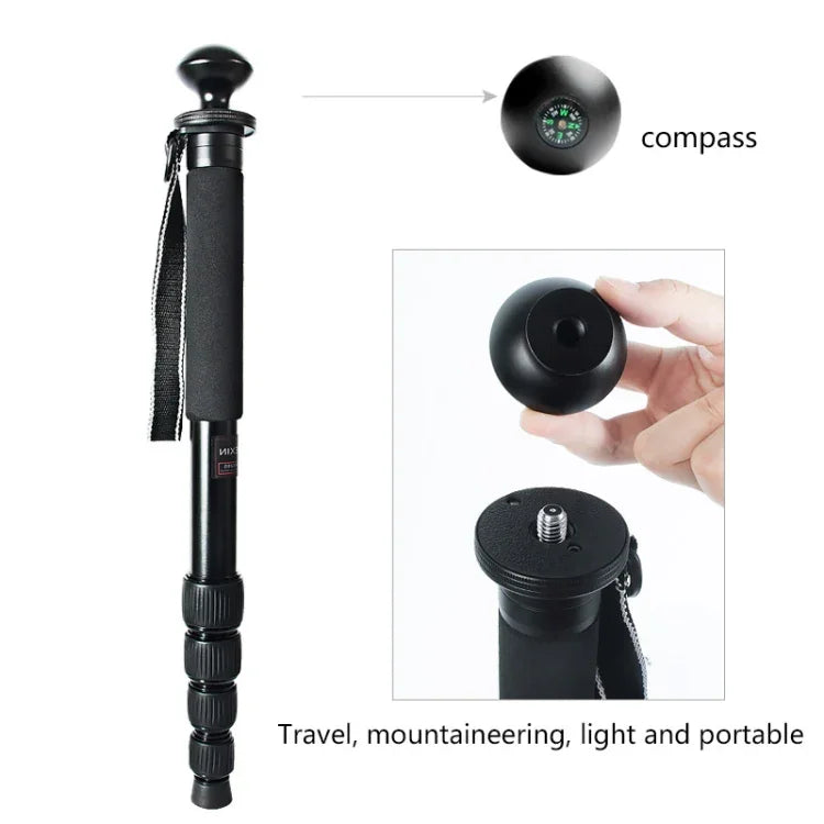 Monopé Portátil para Câmara DSLR de Viagem ao Ar Livre BEXIN MAS325 em Liga de Alumínio, MAS325