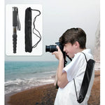 Monopé Portátil para Câmara DSLR de Viagem ao Ar Livre BEXIN P306C em Fibra de Carbono, P306C