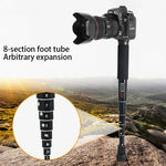 Suporte Monopé de Liga de Alumínio para Câmara DSLR Portátil de Viagem ao Ar Livre BEXIN P308D, P308D
