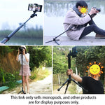 Suporte Monopé de Liga de Alumínio para Câmara DSLR Portátil de Viagem ao Ar Livre BEXIN P308, P308