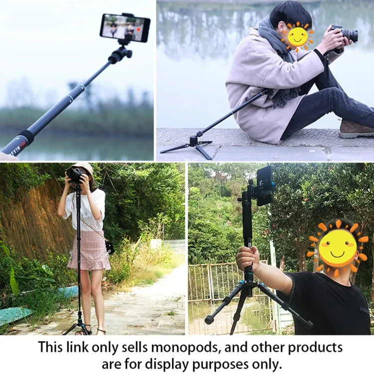 Suporte Monopé de Liga de Alumínio para Câmara DSLR Portátil de Viagem ao Ar Livre BEXIN P308, P308
