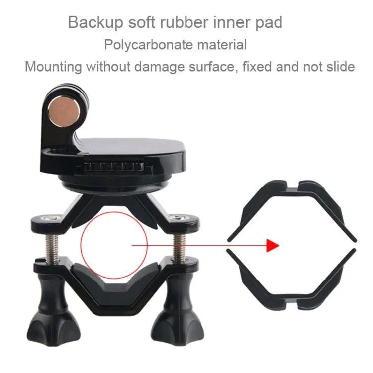 Suporte para Guiador de Bicicleta e Motociclo GP433 para GoPro, Insta360, DJI e Outras Câmaras de Ação, GP433
