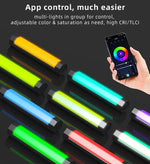 LUXCeO P200 RGB Bastão LED Fotográfico Colorido Luz de Vídeo Controle por APP Temperatura de Cor Ajustável Luz de Preenchimento LED Portátil à Prova de Água com Controlo Remoto