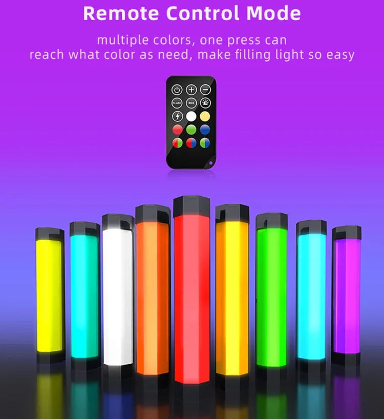 LUXCeO P200 RGB Bastão LED Fotográfico Colorido Luz de Vídeo Controle por APP Temperatura de Cor Ajustável Luz de Preenchimento LED Portátil à Prova de Água com Controlo Remoto