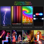 LUXCeO P7RGB Pro Bastão LED Fotográfico Colorido Luz de Vídeo Controle por APP Temperatura de Cor Ajustável Luz de Preenchimento LED Portátil à Prova de Água com Controlo Remoto, P7RGB Pro