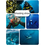Estojo Protetor Impermeável até 45m para GoPro HERO8 Black com Fecho, Suporte Básico, Parafuso, Flutuador, Alça e Inserções Anti-Embaçamento, Estojo Transparente HERO8