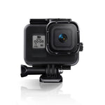 Para GoPro HERO8 Black Caixa Protetora Subaquática 45m com Fecho, Suporte Básico & Parafuso & Filtros (Roxo, Vermelho, Rosa) & Pegador Flutuante & Correia & Inserções Anti-Embaçamento, Caixa Transparente HERO8 + Filtros