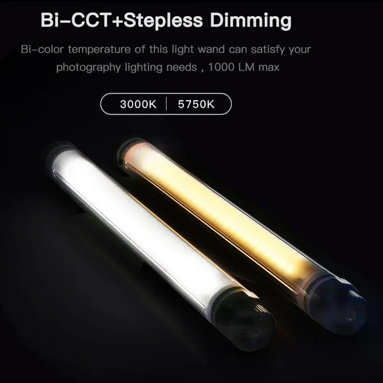 LUXCeO P7 Bastão LED Fotográfico com Dupla Temperatura de Cor Luz de Vídeo Luz de Preenchimento LED Portátil à Prova de Água com Controlo Remoto, P7