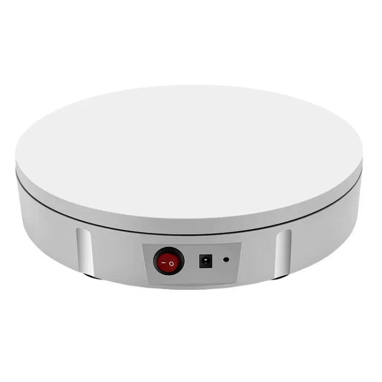 Base de Exposição Elétrica Rotativa 22cm para Filmagem de Vídeo, Carga: 50kg, Ficha US, 22cm, Ficha US