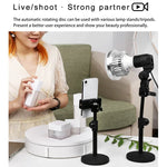 Base de Exposição Elétrica Rotativa 22cm para Filmagem de Vídeo, Carga: 50kg, Ficha US, 22cm, Ficha US