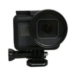 Filtro de Objetiva Profissional 52mm para Câmara de Ação GoPro HERO5 (CPL + UV + ND8 + ND2 + Estrela 8 + Vermelho + Amarelo + FLD / Roxo) & Anel Adaptador para Estojo Impermeável, 10 em 1