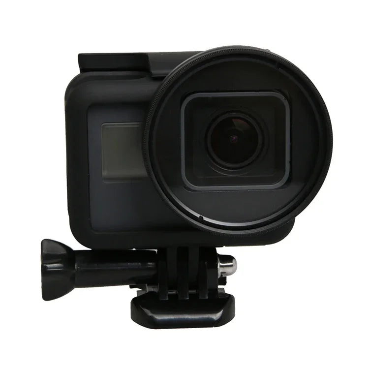 Filtro de Objetiva Profissional 52mm para Câmara de Ação GoPro HERO5 (CPL + UV + ND8 + ND2 + Estrela 8 + Vermelho + Amarelo + FLD / Roxo) & Anel Adaptador para Estojo Impermeável, 10 em 1