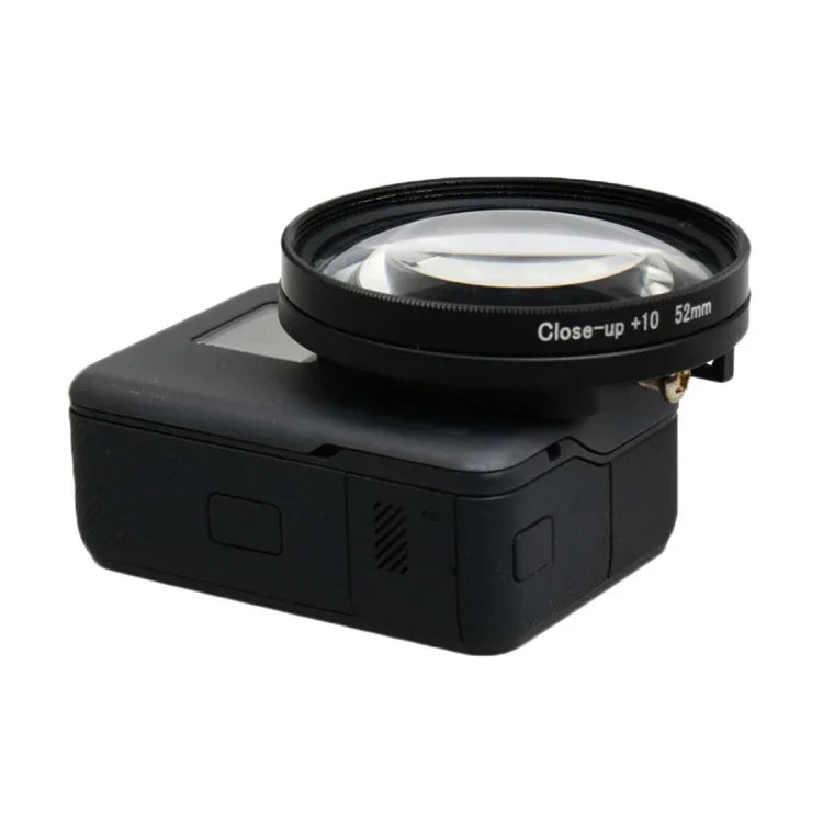 Para GoPro HERO5 Câmara de Ação Desportiva Profissional Lente Macro 52mm 10X Filtro Close-up