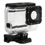 Estojo Protetor Impermeável até 30m para GoPro HERO5 em PC & ABS + Tampa Traseira Tátil com Fecho, Suporte Básico e Parafuso Longo, Tamanho da Tampa Traseira: 7 x 6 cm, Estojo Protetor