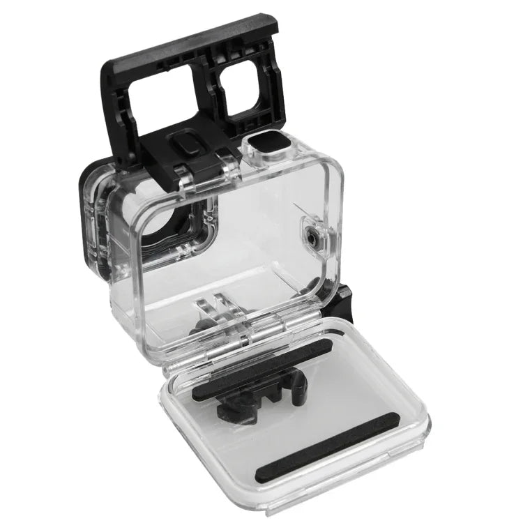 Estojo Protetor Impermeável até 30m para GoPro HERO5 em PC & ABS + Tampa Traseira Tátil com Fecho, Suporte Básico e Parafuso Longo, Tamanho da Tampa Traseira: 7 x 6 cm, Estojo Protetor