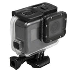 Estojo Protetor Impermeável até 30m para GoPro HERO5 em PC & ABS + Tampa Traseira Tátil com Fecho, Suporte Básico e Parafuso Longo, Tamanho da Tampa Traseira: 7 x 6 cm, Estojo Protetor