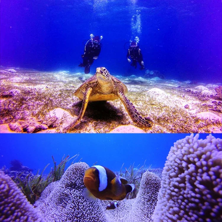 Para GoPro HERO5 Caixa Protetora Impermeável 30m PC & ABS + Filtro Quadrado Vermelho para Lente da Câmara com Fivela Básica, Parafuso Longo & Correia de Mão Anti-perda, Caixa Protetora + Filtro