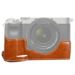 Base de capa meia para câmara em pele PU com rosca 1/4 polegada para Sony ILCE-7C/A7C, Para Sony ILCE-7C/A7C
