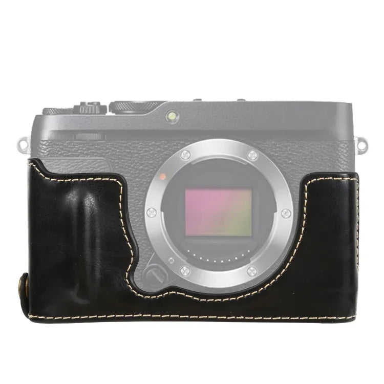 Base de Capa Metade para Câmara em Pele PU com Rosca de 1/4 polegada para FUJIFILM XE4, Para FUJIFILM XE4