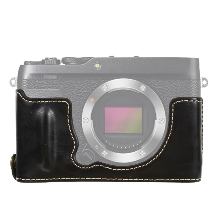 Base de Capa Metade para Câmara em Pele PU com Rosca de 1/4 polegada para FUJIFILM XE4, Para FUJIFILM XE4