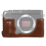 Base de Capa Metade para Câmara em Pele PU com Rosca de 1/4 polegada para FUJIFILM XE4, Para FUJIFILM XE4