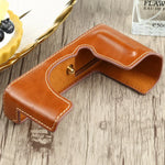 Base de Capa Metade para Câmara em Pele PU com Rosca de 1/4 polegada para FUJIFILM XE4, Para FUJIFILM XE4