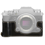 Base de Capa Metade para Câmara em Pele PU com Rosca de 1/4 polegada para FUJIFILM X-T4, Para FUJIFILM X-T4