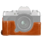 Base de Capa Metade para Câmara em Pele PU com Rosca de 1/4 polegada para FUJIFILM XT200, Para FUJIFILM XT200