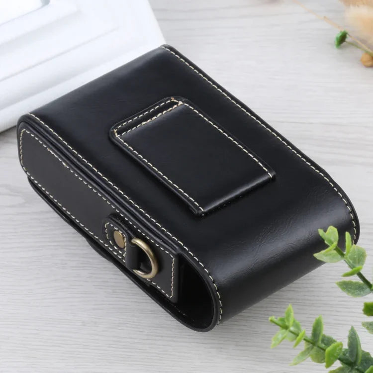 Capa de Corpo Inteiro Vertical com Alça para Câmara em Pele PU para Ricoh GR III / GRII, Sony ZV-1 / DSC-RX100M7 / RX100M6 / RX100M5 / RX100M2, Para Ricoh GR III