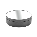 Espelho Giratório 360 Graus de 12cm para Suporte Elétrico de Exposição, Acessório para Filmagem, Carga: 3kg, Espelho Preto 12cm, Espelho Branco 12cm