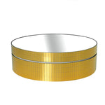 Espelho Giratório 360 Graus de 12cm para Suporte Elétrico de Exposição, Acessório para Filmagem, Carga: 3kg, Espelho Dourado com Lantejoulas 12cm, Espelho Prateado com Lantejoulas 12cm