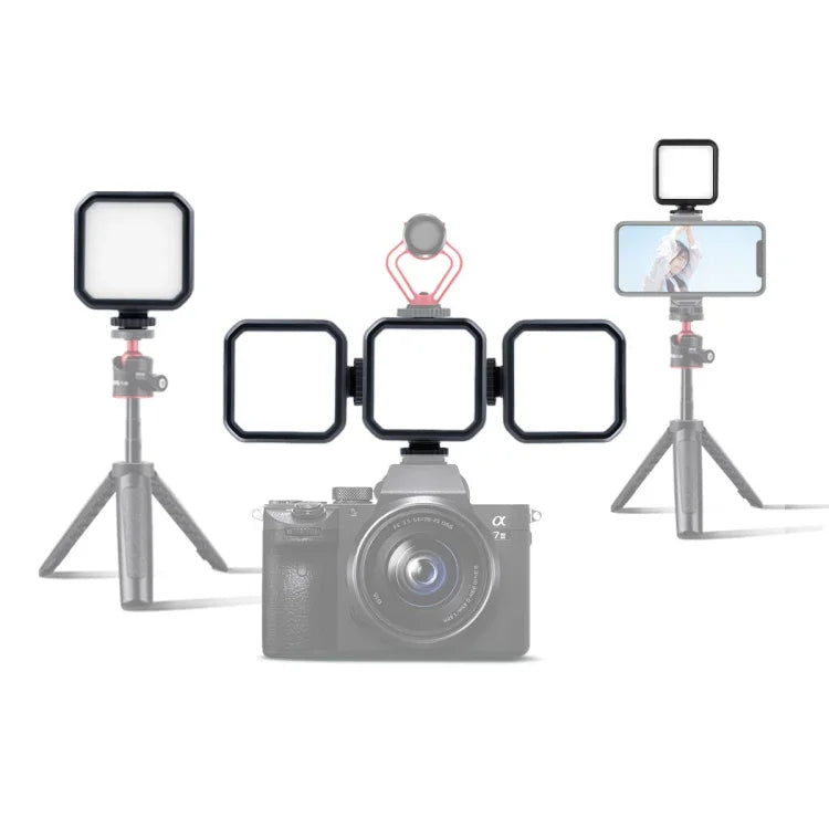Luz de Preenchimento de Beleza de Bolso MJ58 para Fotografia com Câmara, Luz LED com Controlo Remoto, MJ58