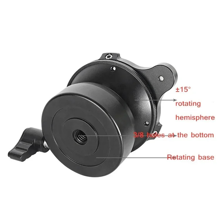 BEXIN DY-60N Tripé Profissional com Rosca de 3/8 polegadas, Base de Cabeça Panorâmica de 360 Graus com Nível de Bolha e Adaptador de Parafuso de 3/8 polegadas, DY-60N 3/8 polegadas