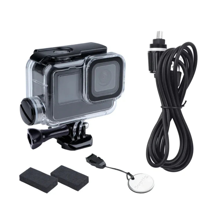 Para GoPro HERO10 Black / HERO9 Black Caixa Impermeável de Carregamento 30m com Fivela Montagem Básica & Parafuso, Para GoPro HERO9 Black / Carregamento