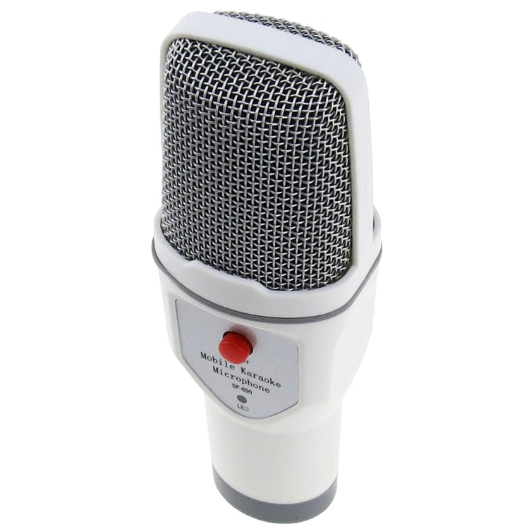 Microfone Condensador para Karaoke e Gravação de Telemóvel SF-690, Microfone Capacitor Profissional para Karaoke e Chat ao Vivo
