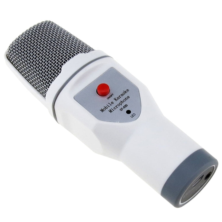 Microfone Condensador para Karaoke e Gravação de Telemóvel SF-690, Microfone Capacitor Profissional para Karaoke e Chat ao Vivo