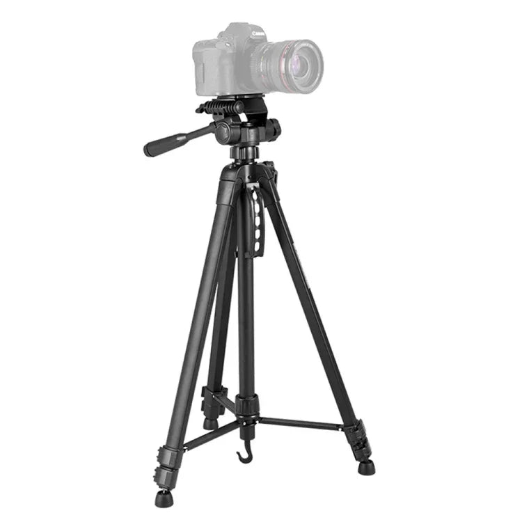 WeiFeng WT-3560 Tripé de Liga de Alumínio com Pernas Dobráveis em 3 Secções para Transmissão em Direto, WT-3560