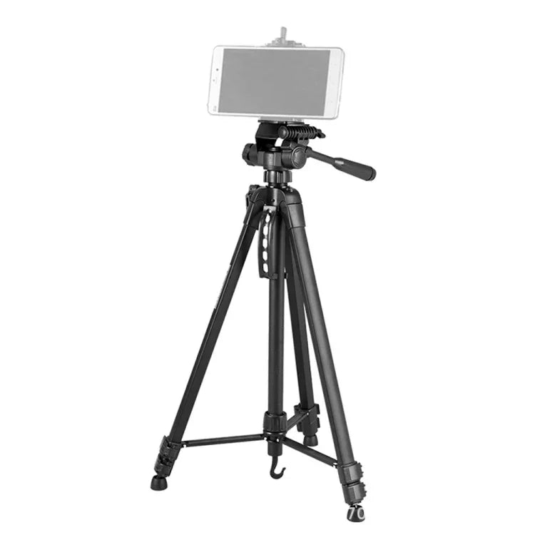 WeiFeng WT-3560 Tripé de Liga de Alumínio com Pernas Dobráveis em 3 Secções para Transmissão em Direto, WT-3560