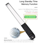 LUXCeO Q508A Bastão LED Fotográfico de 8 Cores Luz de Vídeo Impermeável Luz de Preenchimento LED Portátil com Controlo Remoto, Q508A