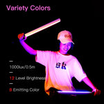 LUXCeO Q508A Bastão LED Fotográfico de 8 Cores Luz de Vídeo Impermeável Luz de Preenchimento LED Portátil com Controlo Remoto, Q508A