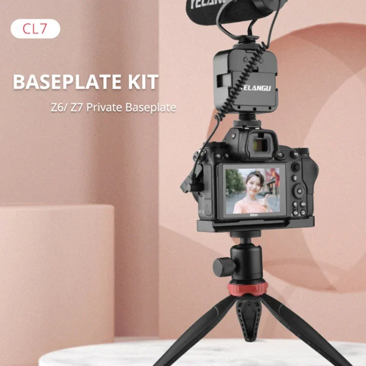 YELANGU CL7 Placa Base de Expansão para Câmara L para Nikon Z6 / Z7, CL7 para Nikon Z6