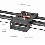 YELANGU L80TC Carril Deslizante Elétrico de 80cm com Controlo Remoto 2.4GHz para Câmaras SLR / Vídeo, L80TC 80cm