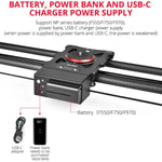 YELANGU L80TC Carril Deslizante Elétrico de 80cm com Controlo Remoto 2.4GHz para Câmaras SLR / Vídeo, L80TC 80cm