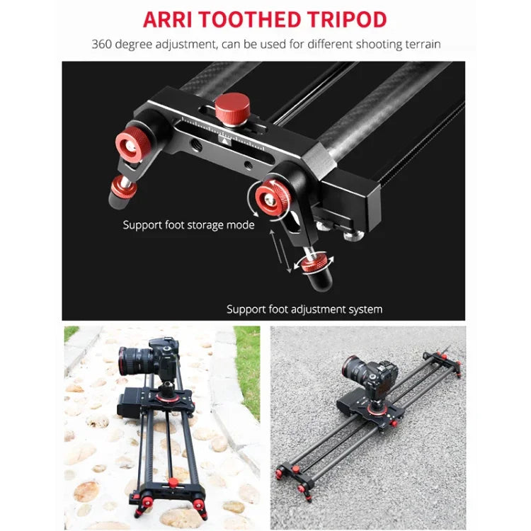YELANGU L80TC Carril Deslizante Elétrico de 80cm com Controlo Remoto 2.4GHz para Câmaras SLR / Vídeo, L80TC 80cm