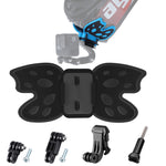Adaptador de Montagem para Capacete Butterfly com Braço Pivotante 3-Vias & Fivela J-Hook & Parafuso Longo para GoPro, Insta360, DJI e Outras Câmaras de Ação, Montagem Butterfly com Braço Pivotante & Fivela J-Hook