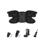 Adaptador de Montagem para Capacete Butterfly com Braço Pivotante 3-Vias & Fivela J-Hook & Parafuso Longo para GoPro, Insta360, DJI e Outras Câmaras de Ação, Montagem Butterfly com Braço Pivotante & Fivela J-Hook