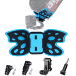 Adaptador de Montagem para Capacete Butterfly com Braço Pivotante 3-Vias & Fivela J-Hook & Parafuso Longo para GoPro, Insta360, DJI e Outras Câmaras de Ação, Montagem Butterfly com Braço Pivotante & Fivela J-Hook
